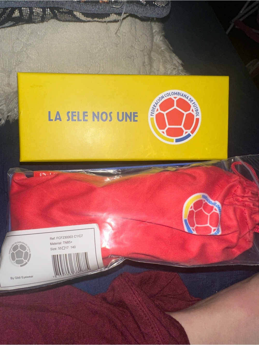 Colombian Football Red or Black Unisex Sunglasses